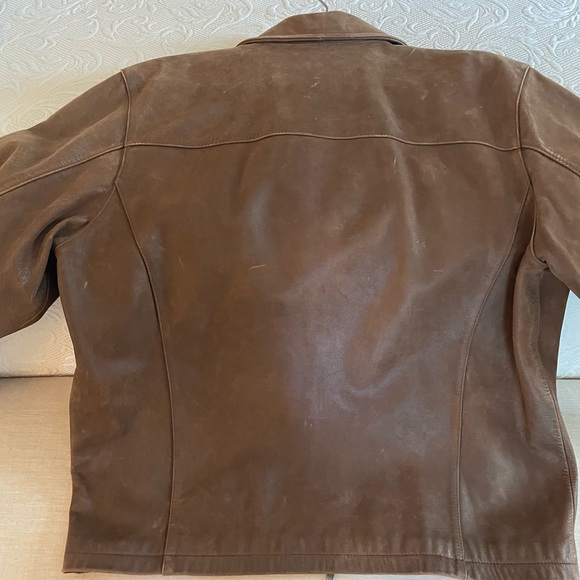 Men’s leather coat - Picture 3 of 4